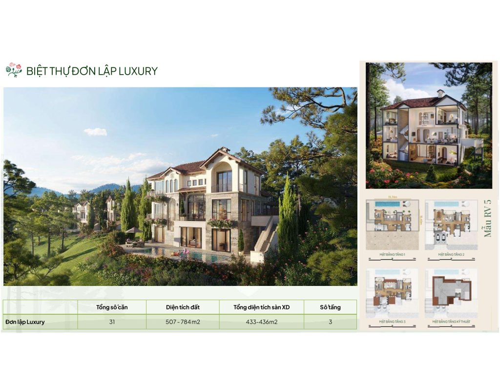 Biệt Thự Đơn lập Luxury Thanh Xuan Valley